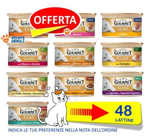 GOURMET GOLD da 12 fino a 168 Lattine - Umido per GATTI - 37 GUSTI A SCELTA - Foto 4 di 8