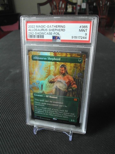 Allosaurus Shepherd FOLIE - Double Masters - bewertet PSA 9 NEUWERTIG - MTG Magic - Bild 2 von 3