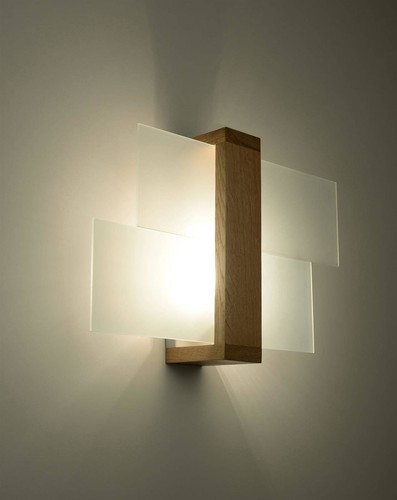 Applique murale FENIKS 1 E27 bois naturel SOLLUX SL.0077 - Imagen 2 de 5