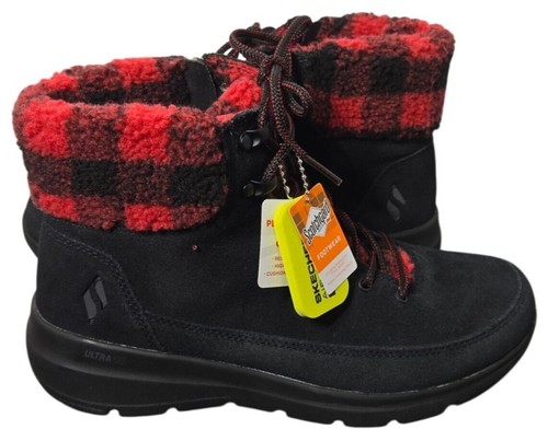 Botas Skechers para mujer negras On the GO Glacial Ultra Timber talla 8 144166 nuevas con etiquetas