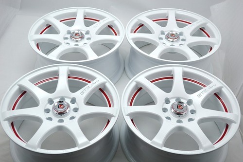 4 New 15x6.5 DDR ZK15 15" Rims Wheels Aveo Vigor Fit Civic Prelude 4x100 4x114.3 - Picture 1 of 3