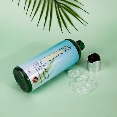Ammuri Bio Aloe Vera Gel Creme Feuchtigkeitscreme 300g für Ganzkörper Straffung