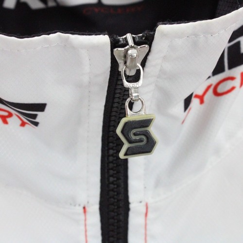 Squadra Cycling Jersey Mens Multicolor Half Zip Sleeveless Sponsors Logos L - Picture 5 of 9