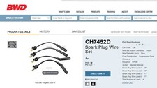 CH7452 New Borg Warner BWD Wire Set Toyota Camry (86-83), Toyota Celica (86)