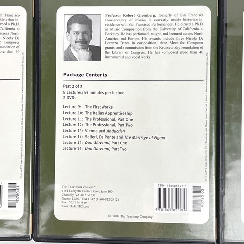 The Great Courses Parts 1-3 THE OPERAS OF MOZART 6 DVDs & Paperback Guide Book - Picture 6 of 7