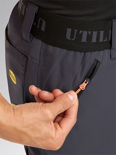 Pantaloni da lavoro multi tasca elastico in vita DIADORA Utility Shadow Cargo - Foto 4 di 10
