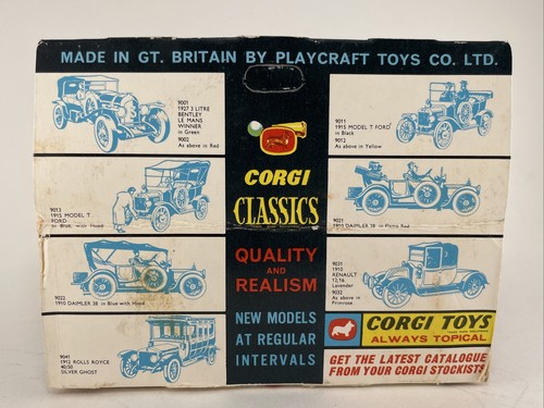 Vintage Corgi Classics 1912 ROLLS ROYCE SILVER GHOST #9041 sealed - Picture 3 of 4