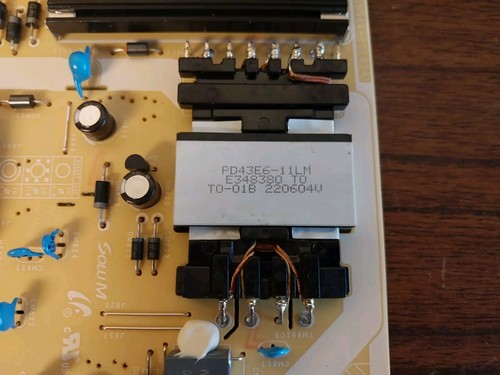 Samsung S43BM702UN Monitor Power Supply Board P43E6_ASM BN44-01140A - Picture 2 of 4