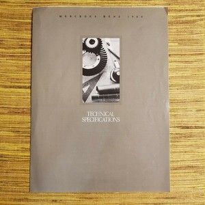 1989 Mercedes Benz The Model Line Sales Brochure Full Color Poster USA NEW 1989 Mercedes Benz The Model Line Sales Brochure Full Color Poster USA NEW
