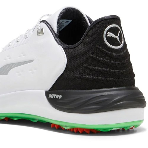 Puma PHANTOMCAT NITRO Golf Shoes - White/Puma Black/Fluro Green - Picture 4 of 5