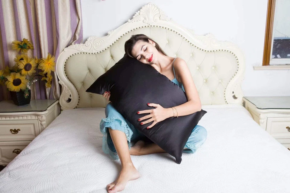 Fronha de seda BlueHills 100% pura amoreira natural macia ambos os lados 1 pacote com 6... - Imagem 3 de 4