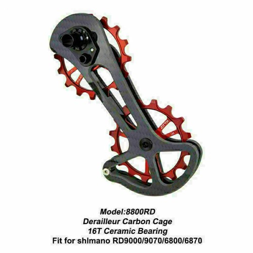 MTB ZTTO Road Bike Rear Derailleur Cage Pulley Carbon Fiber 16T 8800RD / 8700RD - Picture 12 of 13