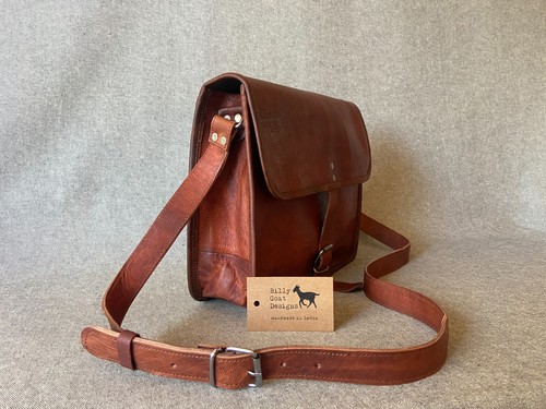 Leather Bag 13" wide Satchel S13R BUDGET RANGE Buckle Vintage DISCOUNT Sam Road - Picture 2 of 8