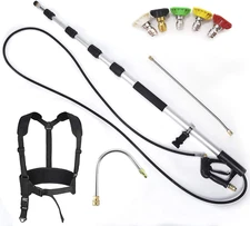 Pressure Washers Telescoping Extension Wand Commercial Grade 4000 Psi Spray Pole
