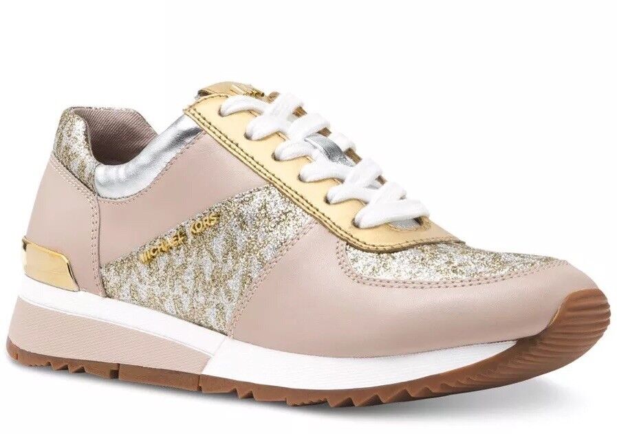 Panther lip Expressly New Michael Kors Allie Wrap Trainer Sneakers leather Metallic silver gold 5 | eBay Panther lip Expressly New Michael Kors Allie Wrap Trainer Sneakers leather Metallic silver gold 5 | eBay