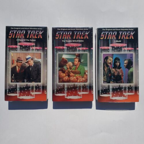 3 - Star Trek Original TV Series VHS Lot Episodes 41 42 49 NEW SEALED WATERMARK
