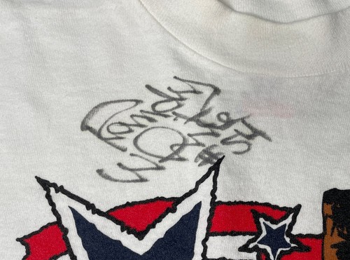 Camiseta De Colección Dallas Cowboys Randy Blanca All American Grill & Bar Autografiada Hombres L - Imagen 3 de 11