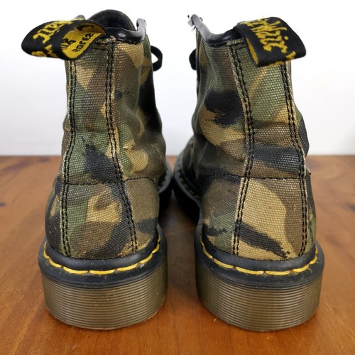 Dr Martens Cerren Camo Canvas Boots Military Green Size AU US 6 / UK 4 / EU 37 - Picture 14 of 15