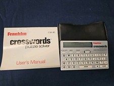 Vintage Franklin Crosswords Puzzle Solver CW-40 Electronic Handheld Game 