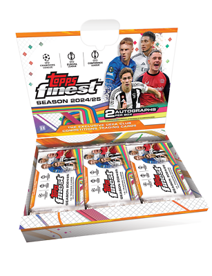 2024-25 TOPPS FINEST UEFA Club Competitions HOBBY BOX (2