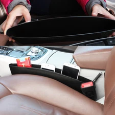 2 Packs Car Seat Gap Filler Organizer Universal Fit Extra Storage Pocket Bag