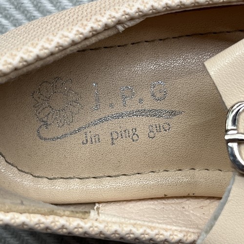 J.P.G Jin Ping Guo Toddler Size 7, Blush Pink Mary Jane Ballet Dress Shoes, Bow - Picture 9 of 11