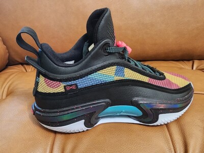 Air Jordan 36 XXXVI Low Black Multi-Color - Sz 7 (DH0833-063