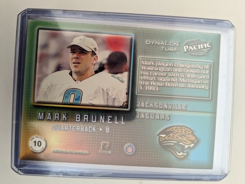 🏆 Pacific Dynagon Turf 1999 Mark Brunell #10 Jacksonville Jaguars - Imagen 2 de 2