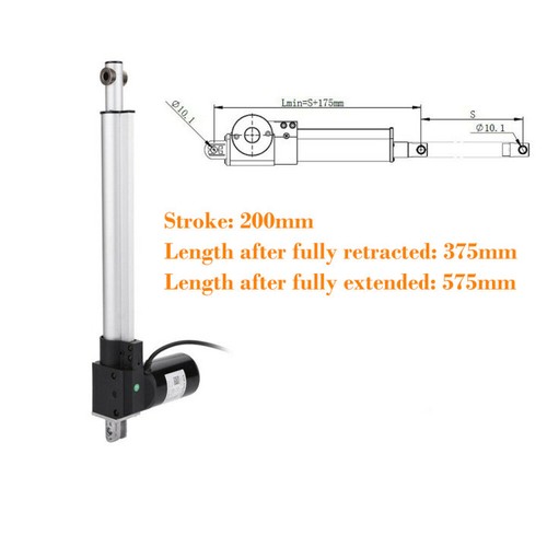 Linearantriebsmotor Elektrischer Linearantrieb Linear Actuator 12V 24V 100-800mm - Picture 6 of 15