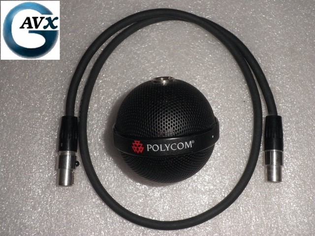 Polycom White Extension Ceiling Microphone Kit 1y Wrnty Complete All Components