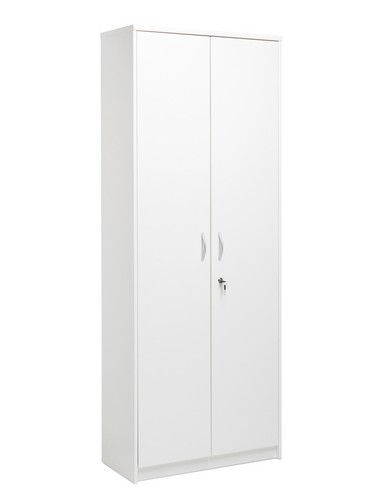 Putzschrank weiß 74x188x35 cm Besenschrank Mehrzweckschrank Schrank Koblenz 43