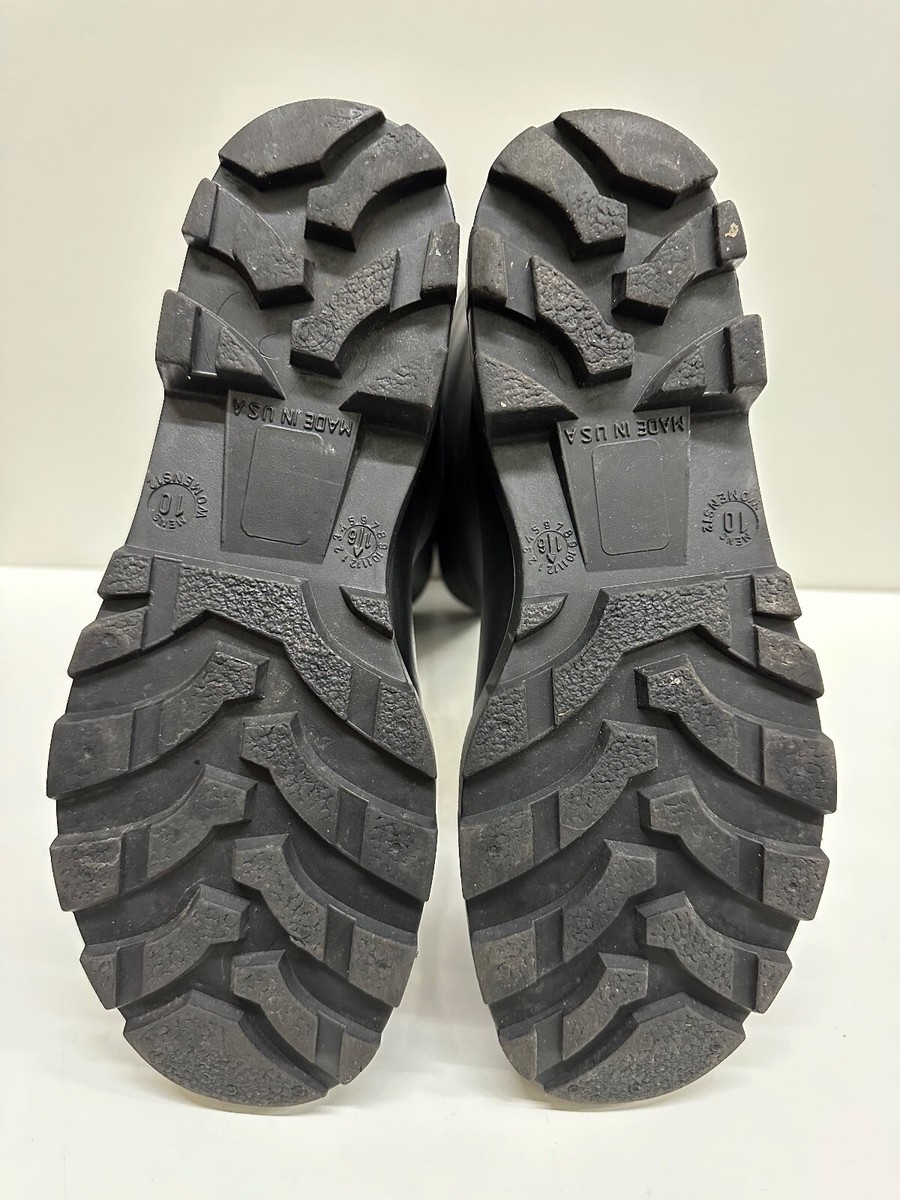 Rainboots men size 10 women size 12 unisex black rubber waterproof  made in USA Amazon.com | DUNLOP Chesapeake Rubber Boots for Men & Women  main image 4