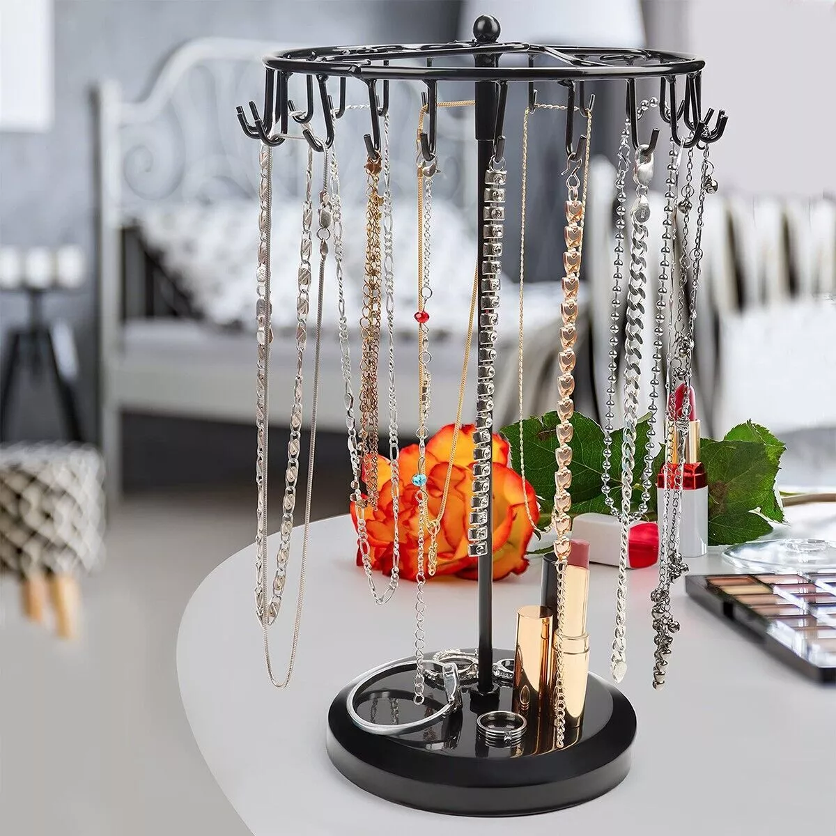 Long necklace holder best sale stand