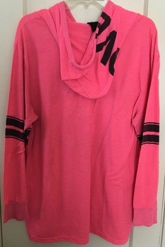Bobbie Brooks Hot Pink Love Graphic Pullover Long Sleeve Hoodie Lightweight 2X - Picture 3 of 7