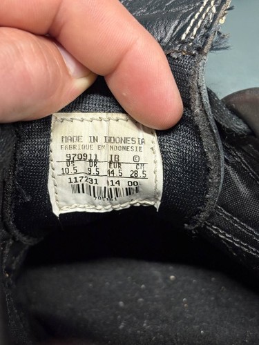 Botas de fútbol de cuero vintage años 90 Nike Tiempo 1000 zapatos EU 44,5 / US 10,5 - Imagen 9 de 9