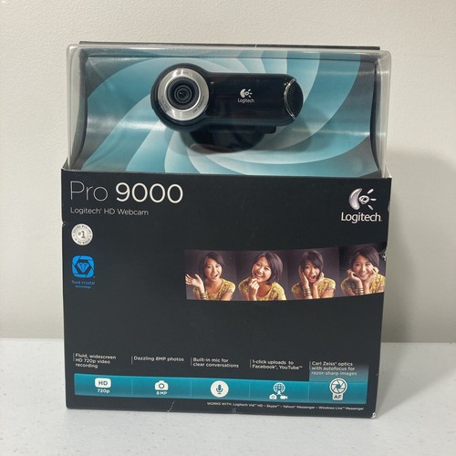 Logitech QuickCam Pro 9000 Web Cam 2MP USB Windows & Mac Tested Works - Picture 1 of 6