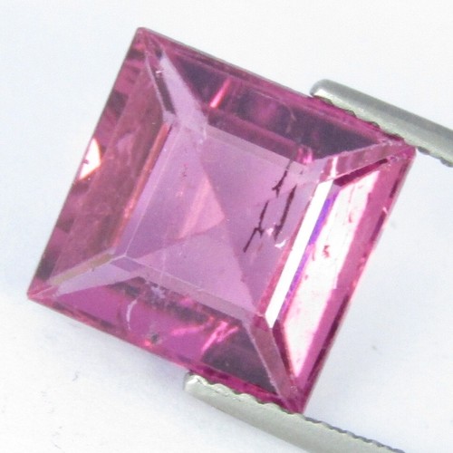 4.20Cts Genuine Natural Rubilite Tourmaline Square Cut Loose Gemstone - Picture 5 of 8