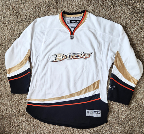 Anaheim Ducks Hockey Jersey NHL Reebok CCM Black Gold Men's Adult Size Large - 第 1/14 張圖片