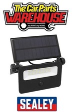 Sealey LED16S Extra-Slim Solar Outdoor Wall Floodlight 16W LED PIR Motion Sensor