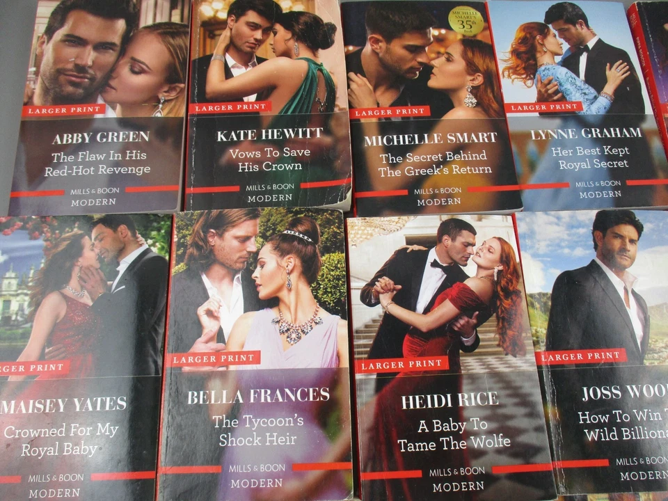 Lote a granel de 18 libros de romance modernos Mills & Boon Bundle - libros de bolsillo impresos más grandes Foto 2 de 4