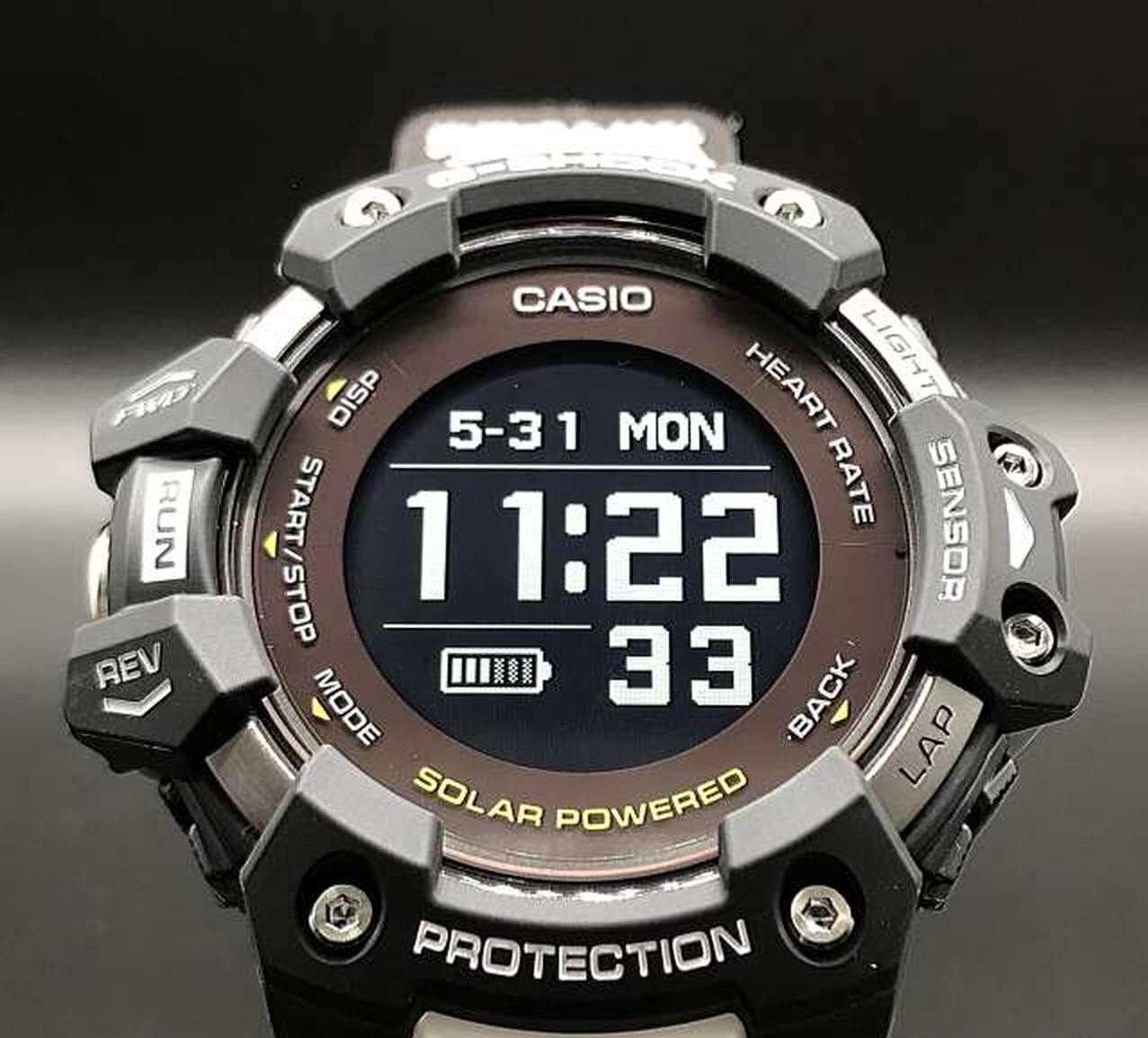 Casio G-SHOCK GBD-H1000-1A7JR G-SQUAD Solar GPS Bluetooth with Box Near Mint