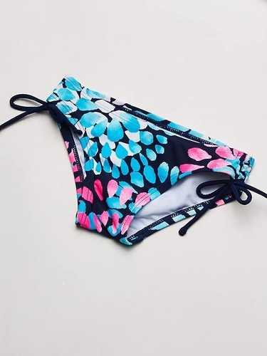 Kanu Surf Girl's Big Beach Sport Halter Tankini 2-Piece Swimsuit Daisy Navy 14 - Picture 4 of 5