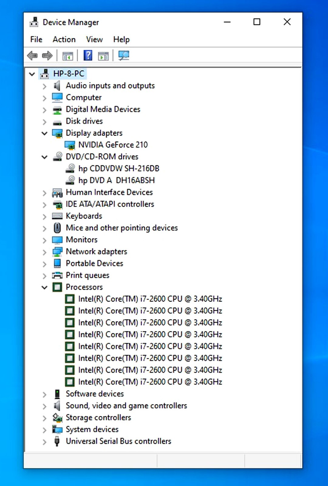 HP H81260t Intel Core i72600 3.40GHz 14GB RAM 512GB SSD 2 DVD’s EXTRA