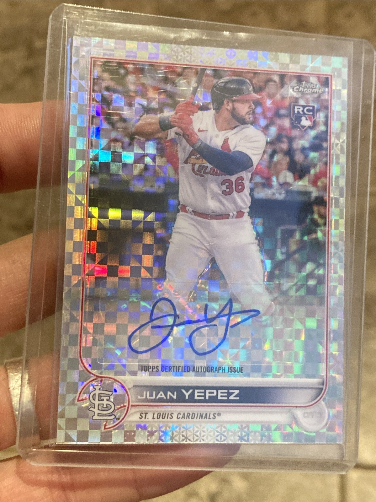 2022 Topps Chrome Update Series - Autographs X-Fractor #AC-JY Juan Yepez /125
