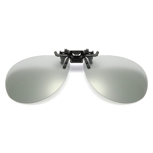 Polarized Clip on Sunglasses Frameless Flip Up Lens for Prescription Glasses - Picture 25 of 26
