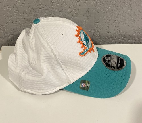 Miami Dolphins NFL NE 2024 Training Camp Stretch Snap Snapback Hat~White - Picture 2 of 3