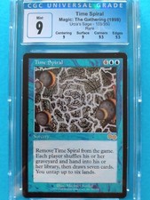 💧💦Time Spiral💦💧Urza's Saga 1998 MTG | Mint+ CGC 9! 9.5 Gem subs!!!💎