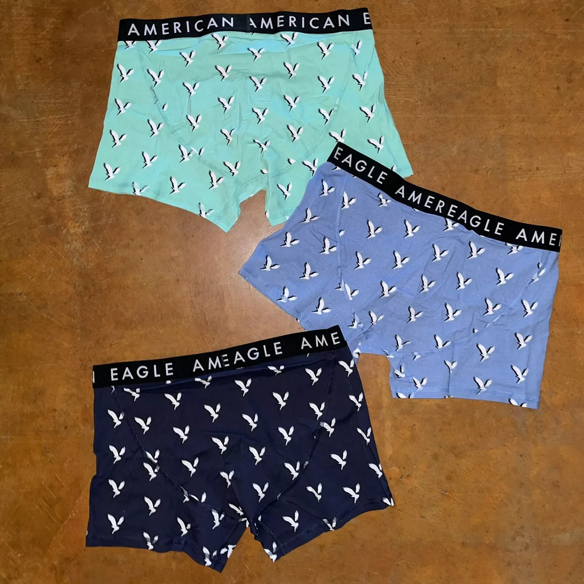 American Eagle Underwear 3 Pack Shadow Eagle 4.5” Boxer Briefs