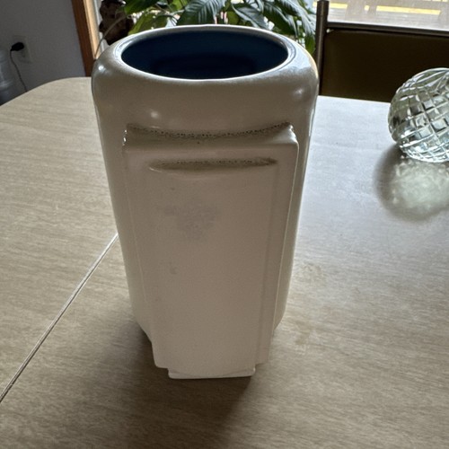 Vintage Art Deco Red Wing White Pottery Vase #761 MCM ATOMIC - Picture 4 of 7