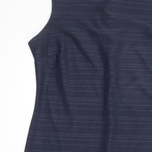 NEXT Womens Blue Polyester Blend Pencil Dress Size 12 Zip - Picture 7 of 10